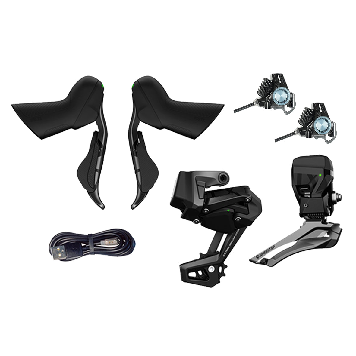 Wheeltop EDS TX-7000 - Die ultimative elektronische Rennradgruppe. Kompatibel mit allen Kassetten. Volle hydraulische Kontrolle.